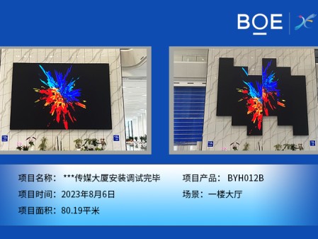 鄂爾多斯***傳媒大廈安裝調試完畢