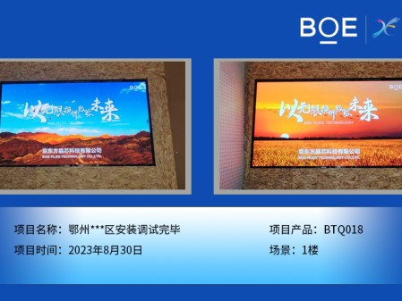 潛江鄂州**區1樓BTQ018安裝調試完畢