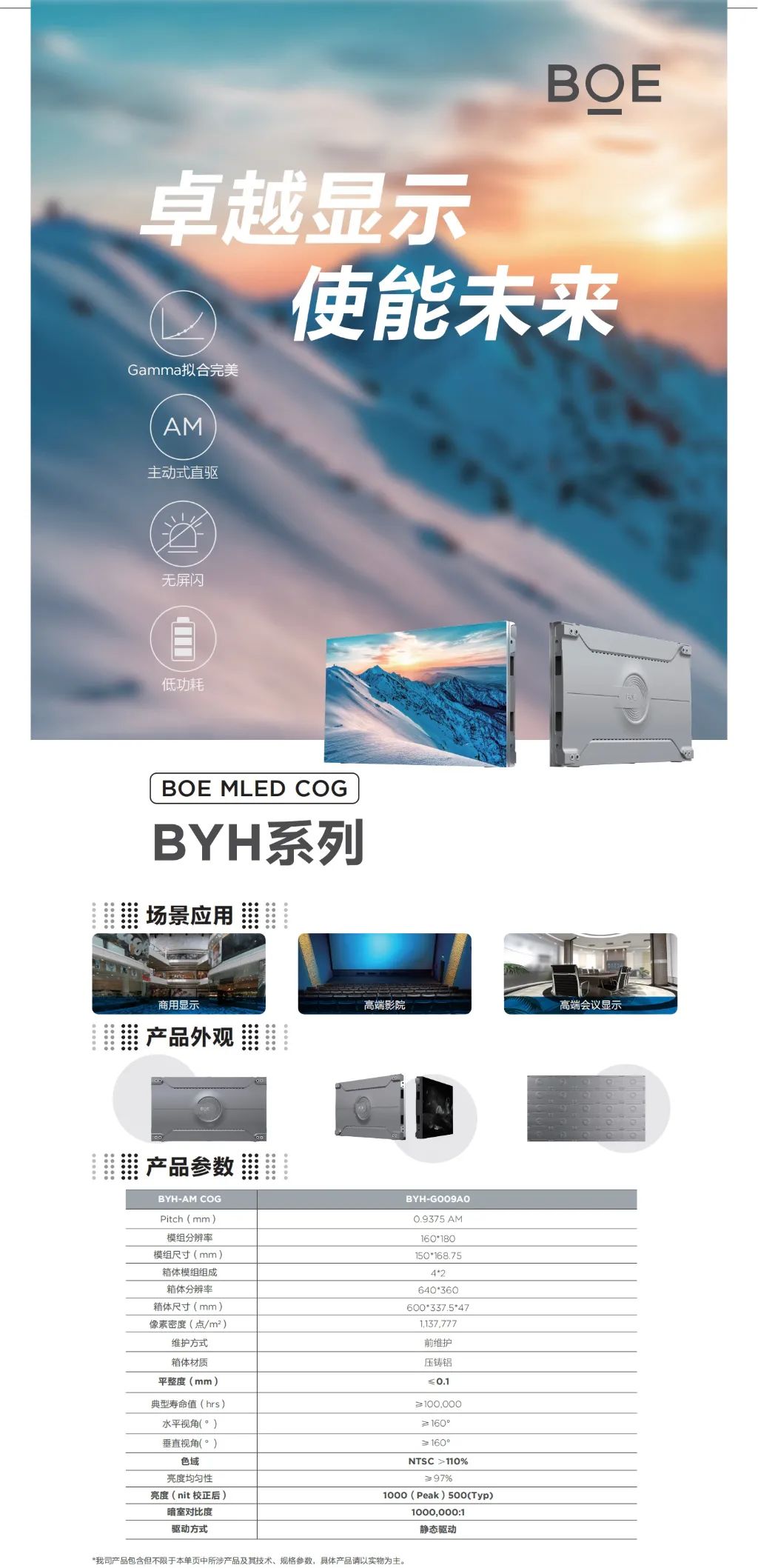 梧州BOE MLED COG BYH系列 卓越顯示 使能未來